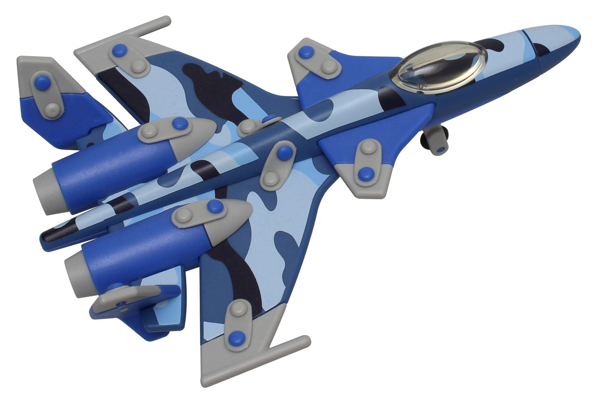Kampfjet Camourflage blau